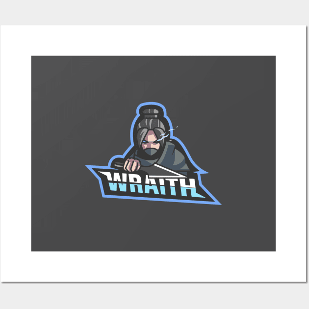 Apex Legends Wraith Mascot Esports logo Wall Art by AwHM17